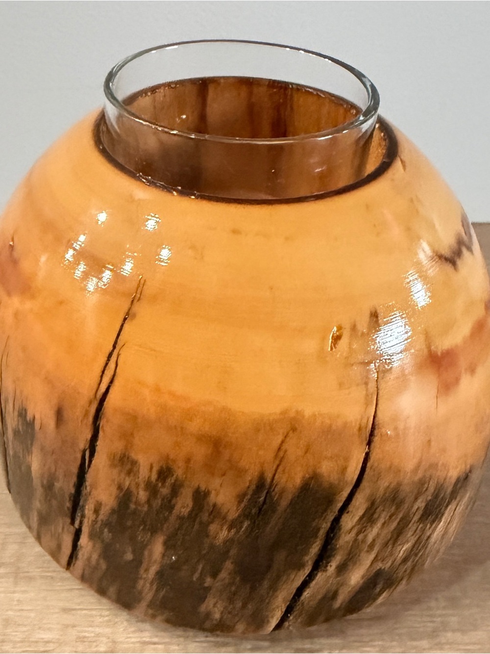 Aspen Dead Standing Wood Votive‎ Candle Holder Handcrafted By Dan Noble Colorado - Picture 12 of 12